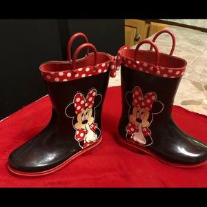 Minnie Mouse rain boots toddler/girl